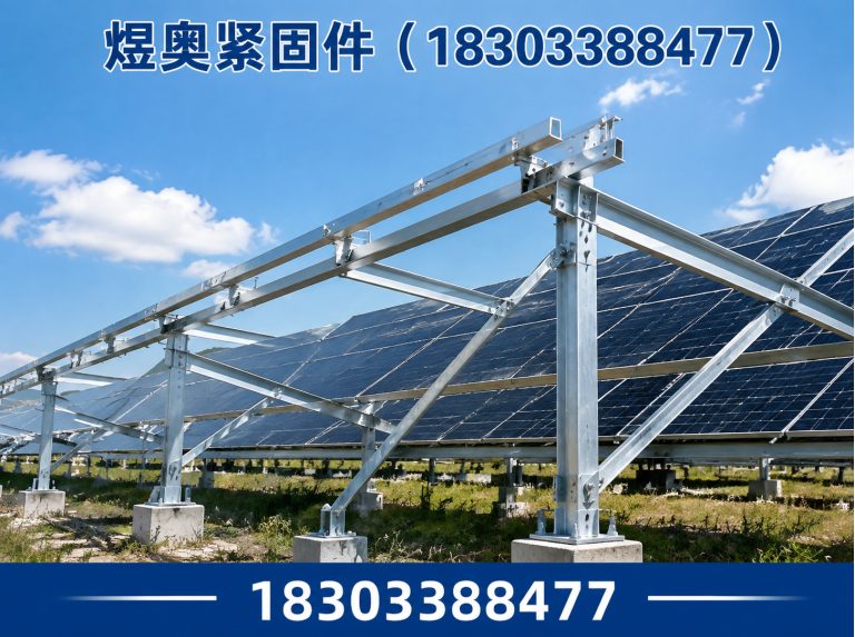 肥乡区热镀锌光伏支架展示图